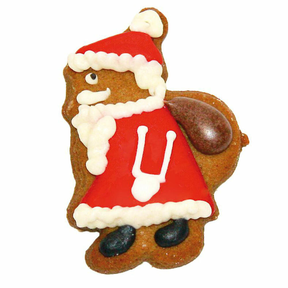 Birkmann Ausstechform Weihnachtsmann, Ausstecher, Plätzchenform, Keks, Plätzchen, Weißblech, 7.5 cm, 100220