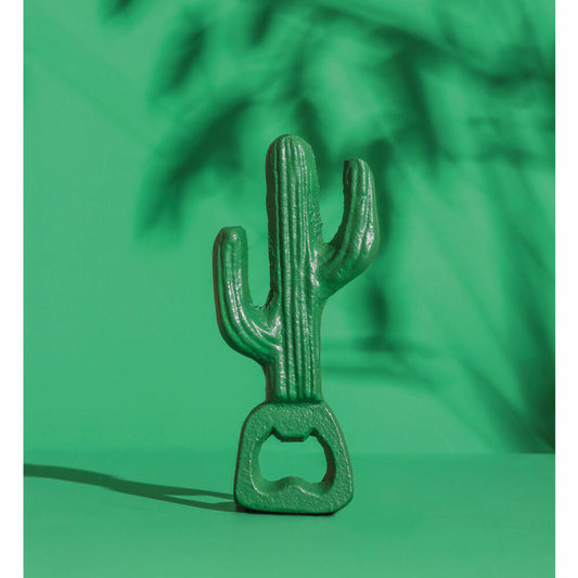 Donkey Caribbean Cactus Flaschenöffner, Bieröffner, Kaktus Öffner, Eisen, Grün, 13 cm, 200593