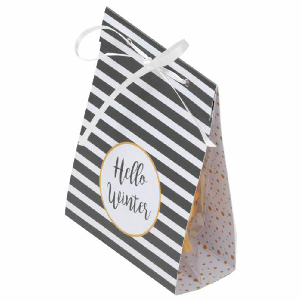 Birkmann Christmas Glamour Geschenkbeutel, Geschenk Beutel, Zellglasbeutel, Dekoration, Zellglas, 18 cm, 442696