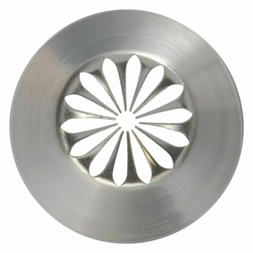 Birkmann Designtülle #100, Spritztülle, Garniertülle, Backzubehör, Edelstahl, Ø 1.7 cm, 411562
