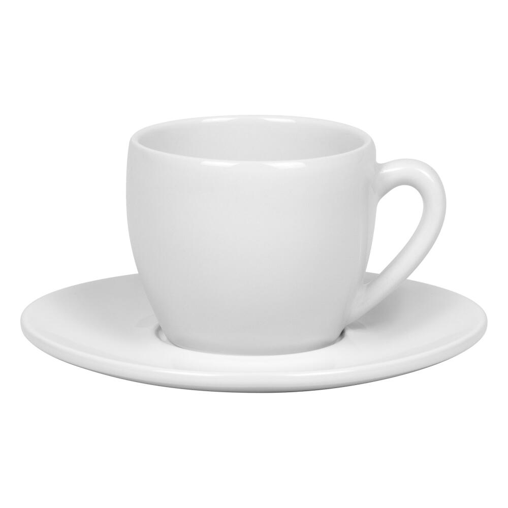 Könitz Cappuccino Cups Set of 2 Coffee Bar THREE, Cup, Porcelain, White, 140 ml, 1758000003