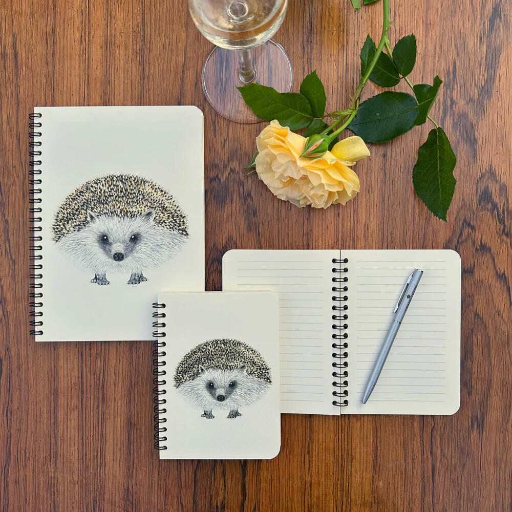 Charlotte Nicolin Notepad A5 Henry, Hardcover Spiral Notebook, 50 lined pages, 100 g paper, SNPA59120