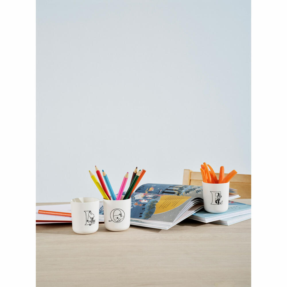 Rig-Tig Tasse Moomin ABC - J, Becher mit Buchstabe, Kunststoff, Weiß, 200 ml, Z00706-J