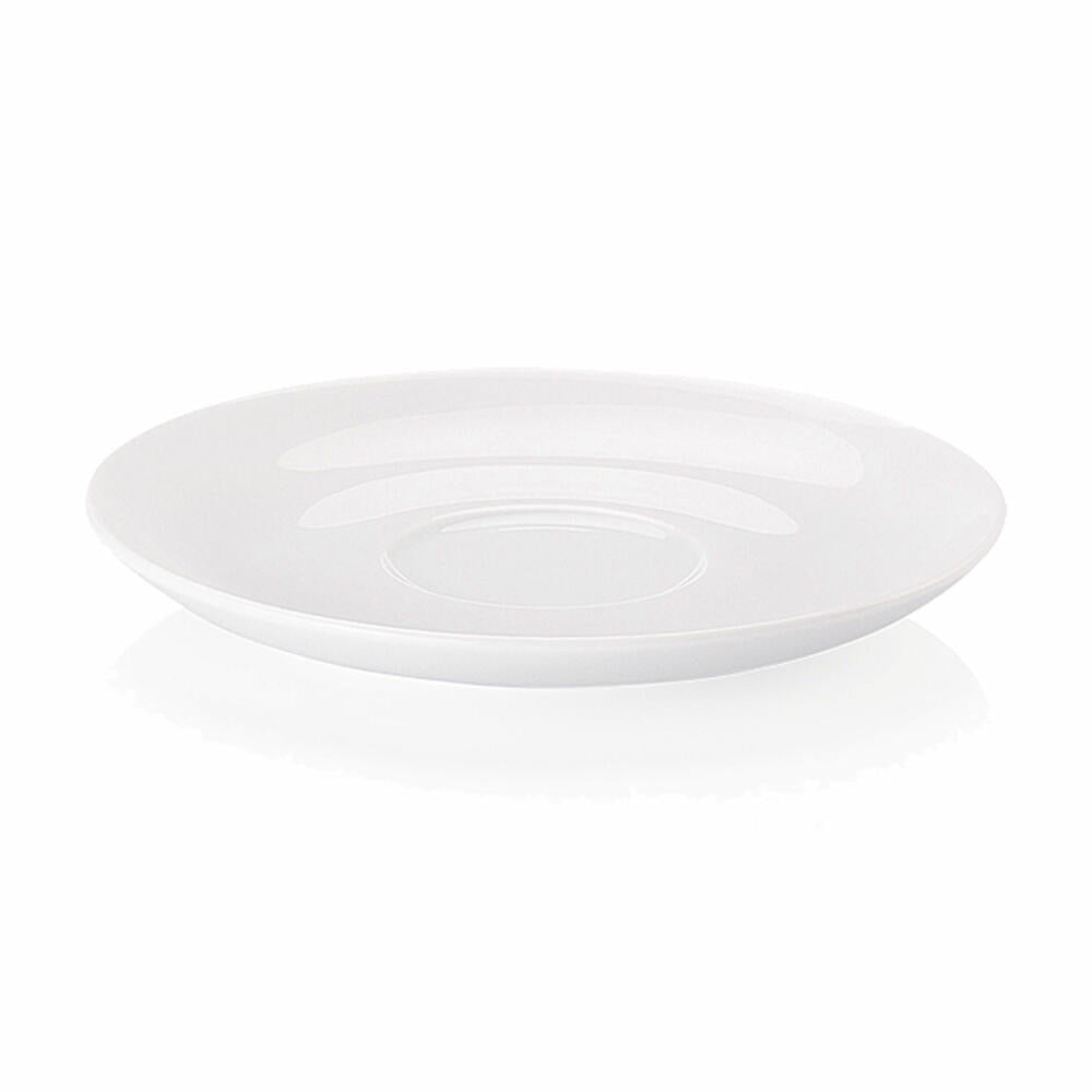 Rosenthal Form 1382 Tee-Untertasse, Untere, Unterteller, Porzellan, Weiß, 15 cm, 41382-800001-14641