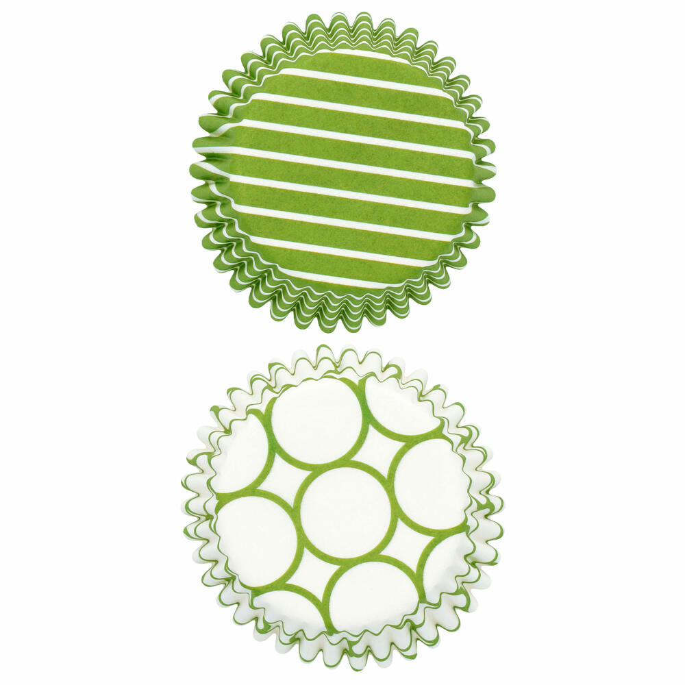Birkmann Papierbackförmchen, 100 Stück, Backförmchen, Muffinbackform, Muffinform, Grün, Ø 7 cm, 444713