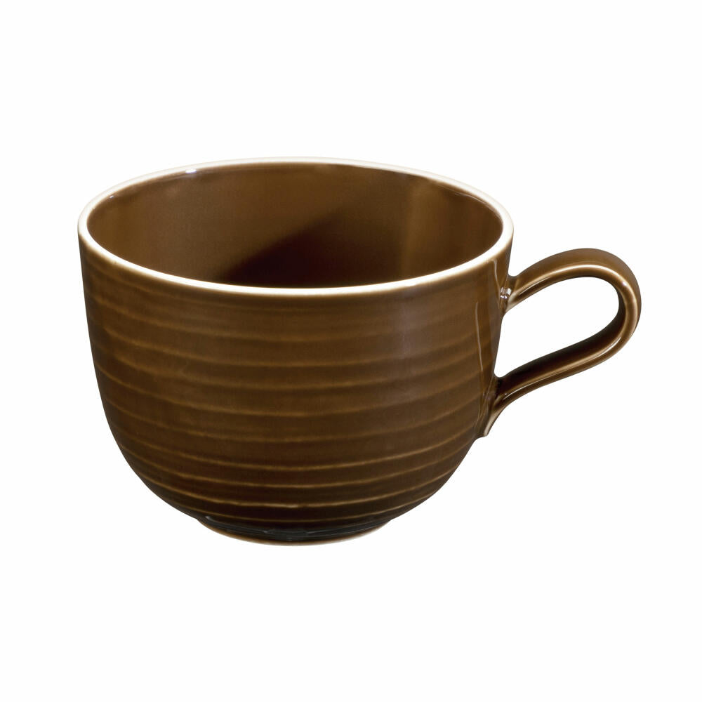 Seltmann Weiden Terra milk coffee cup, milk coffee cup, coffee cup, coffee cup, porcelain, earth brown, 400 ml, 001.765000