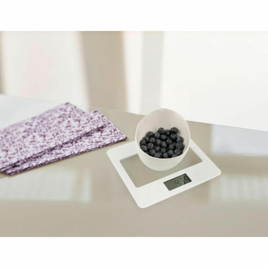 Dr. Oetker Digitale Backwaage Exclusive, Grammwaage, Küchenwaage, Kunststoff, Glas, Weiß, 4541