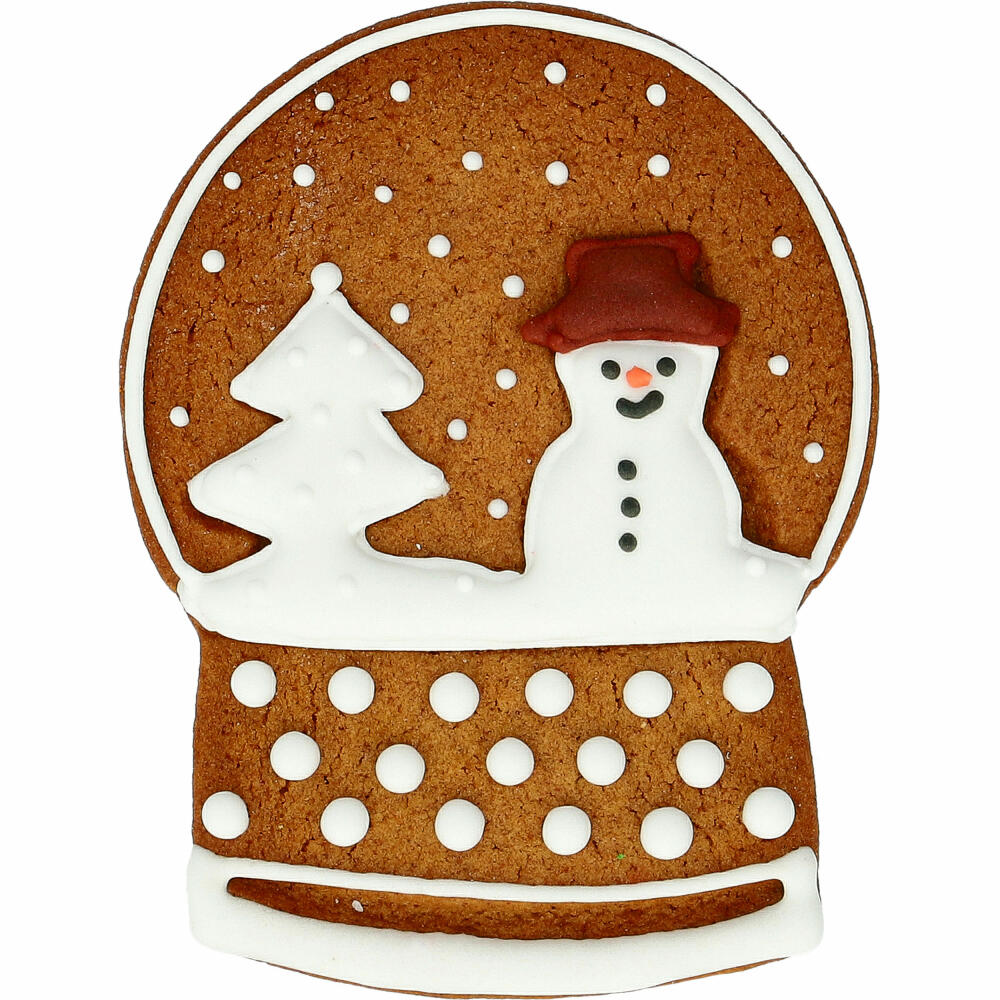 Birkmann cookie cutter snow globe, with internal embossing, cookie cutter, cookie shape, biscuit, biscuits, stainless steel, 8 cm, 198982