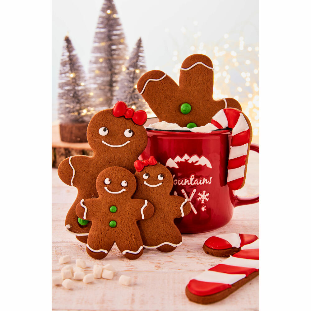 Birkmann cookie cutter gingerbread woman small, with internal embossing, cookie cutter, cookie mold, biscuit, cookies, stainless steel, 8 cm, 199354