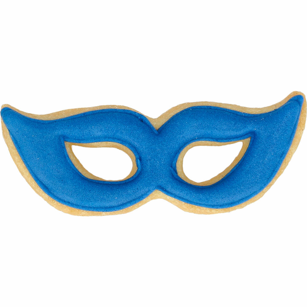 Birkmann Venezia mask cookie cutter, with internal embossing, cookie cutter, cookie mold, biscuit, biscuits, stainless steel, 7 cm, 199774