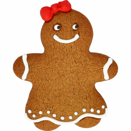 Birkmann cookie cutter gingerbread woman small, with internal embossing, cookie cutter, cookie mold, biscuit, cookies, stainless steel, 8 cm, 199354