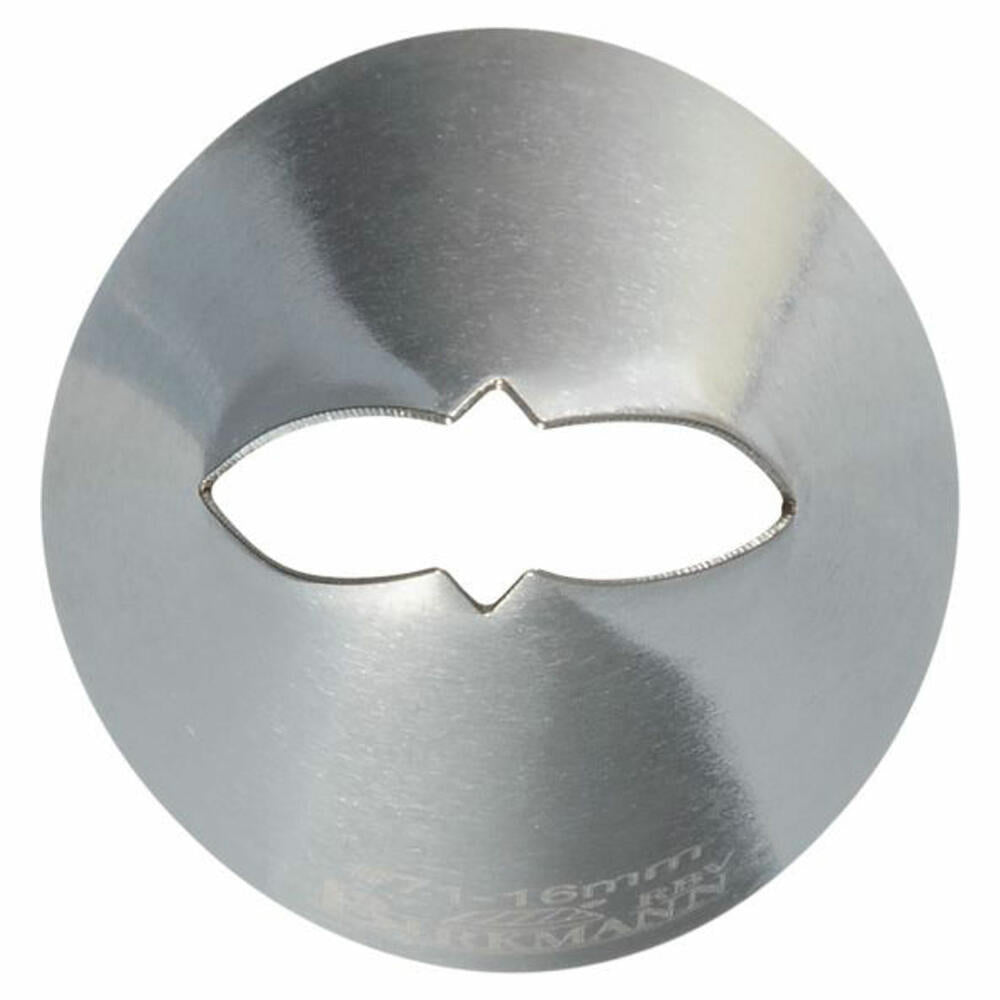 Birkmann Blatttülle #71, Spritztülle, Garniertülle, Backzubehör, Edelstahl, Ø 1.6 cm, 411494