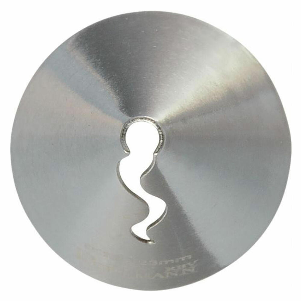 Birkmann Rüschentülle Geschwungen #122, Spritztülle, Garniertülle, Backzubehör, Edelstahl, Ø 2.3 cm, 411692