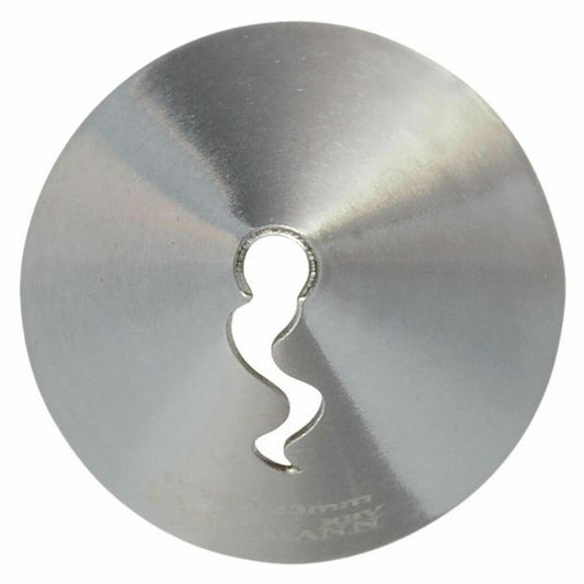 Birkmann Rüschentülle Geschwungen #122, Spritztülle, Garniertülle, Backzubehör, Edelstahl, Ø 2.3 cm, 411692