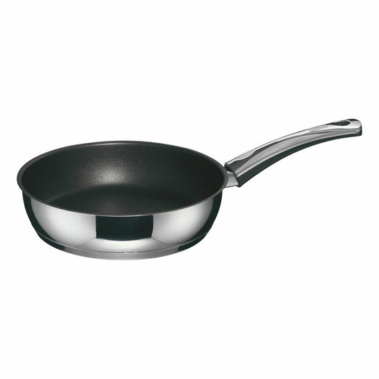 Berndes Injoy Special Edition Sauté Pan Set with Glass Lid, Pan, Non-Stick Coating, Stainless Steel, Silver / Black, Ø 20 cm