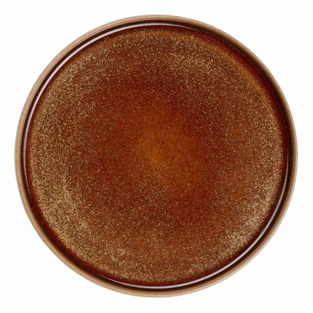 ASA Selection dessert plate Gobi formart, stoneware, brown, 21 cm, 42141020