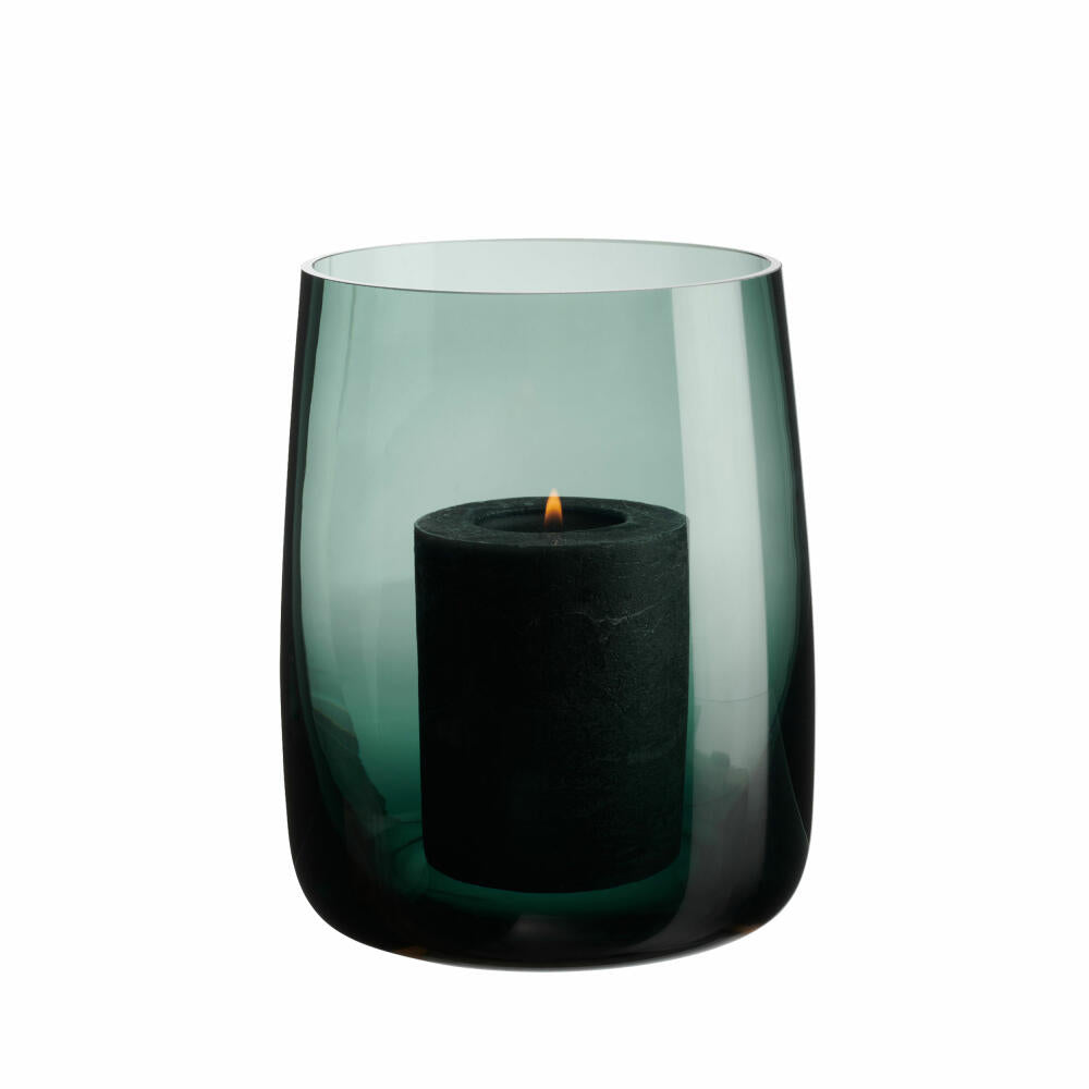 ASA Selection vase-lantern Ajana, decorative vase, candle holder, glass, green, 18 cm, 88022009
