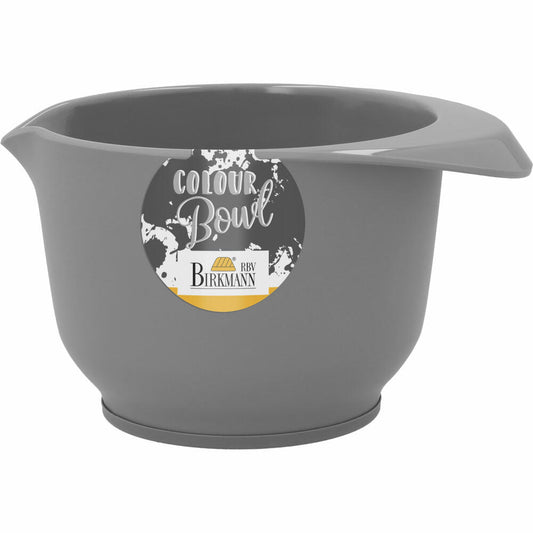 Birkmann Colour Bowl mixing and serving bowl, mixing bowl, bowl, melamine resin, grey matt, 500 ml, 708884