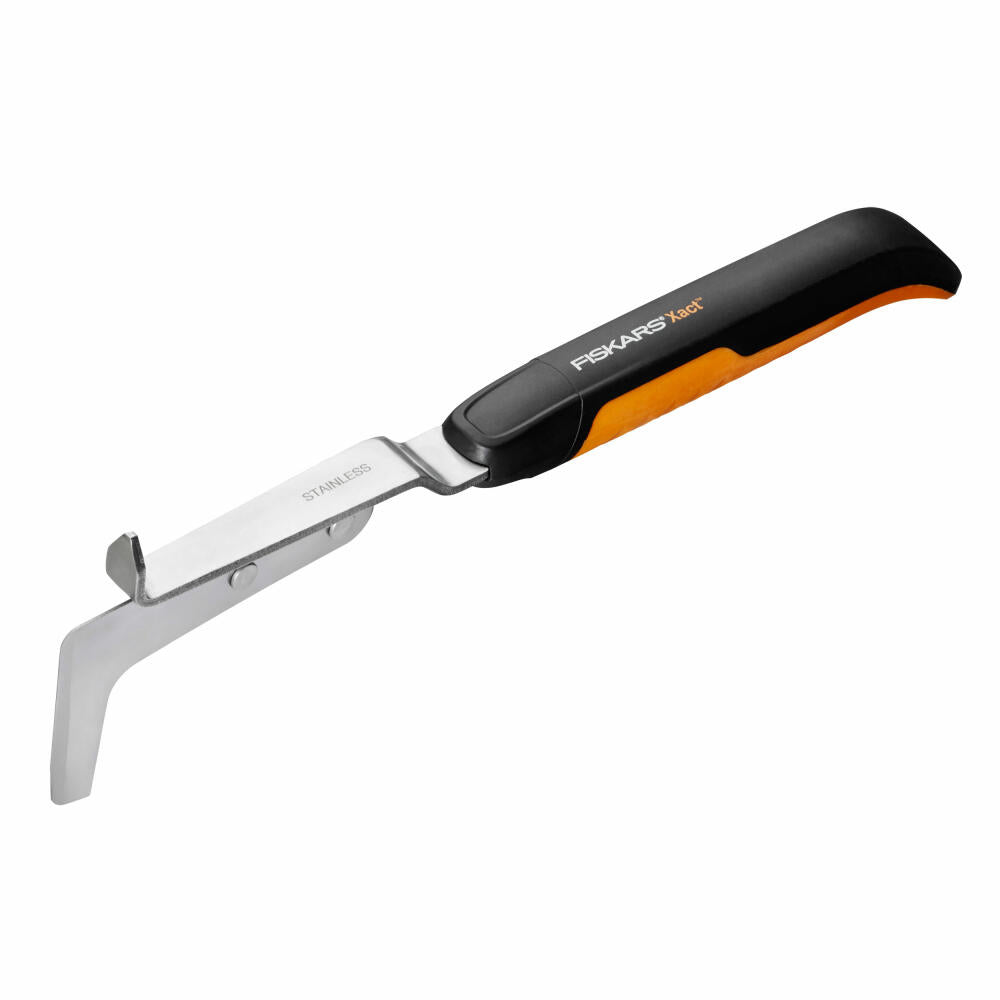 Fiskars Xact Hand Fugenkratzer, Fugenreiniger, Unkrautentferner, Edelstahl, Kunststoff, Schwarz, Orange, 1027045