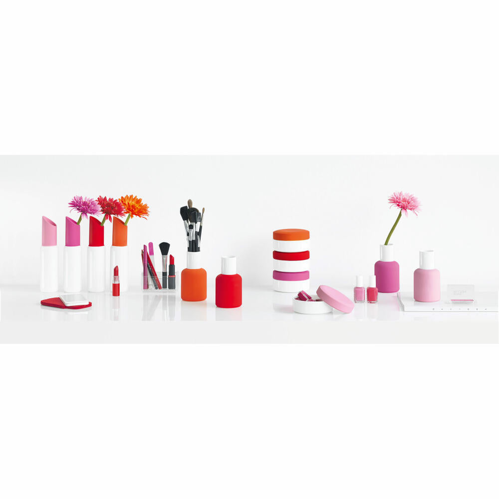 ASA Selection beauty tin pink, porcelain tin, utensil tin, bathroom, porcelain, white matt, Ø 10 cm, 46220019