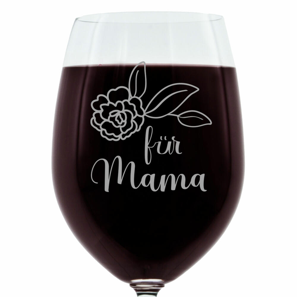 Leonardo wine glass, gift mood glass with engraving, mood glass, for mom, bold, 400 ml