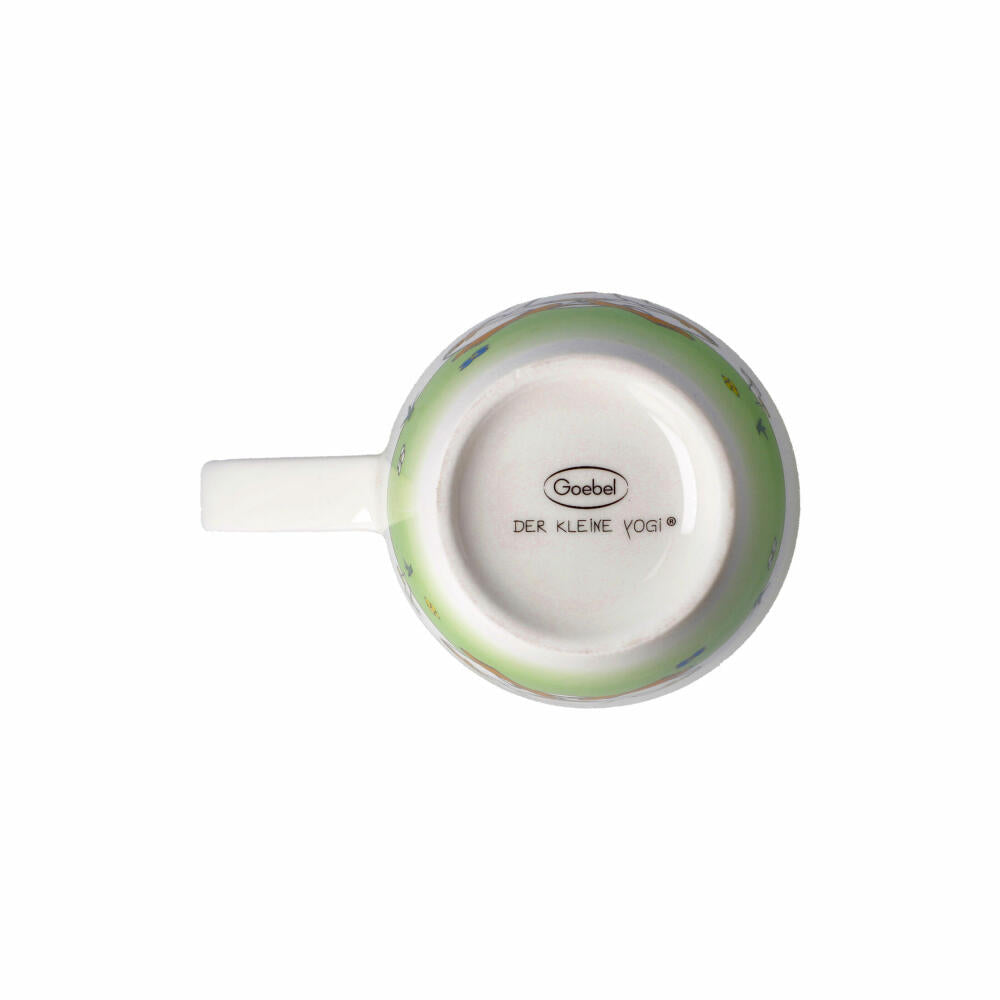 Goebel Teacup with Lid and Strainer The Little Yogi - Eat Chill Love, Mug, Fine Bone China, Colorful, 450 ml, 54102831