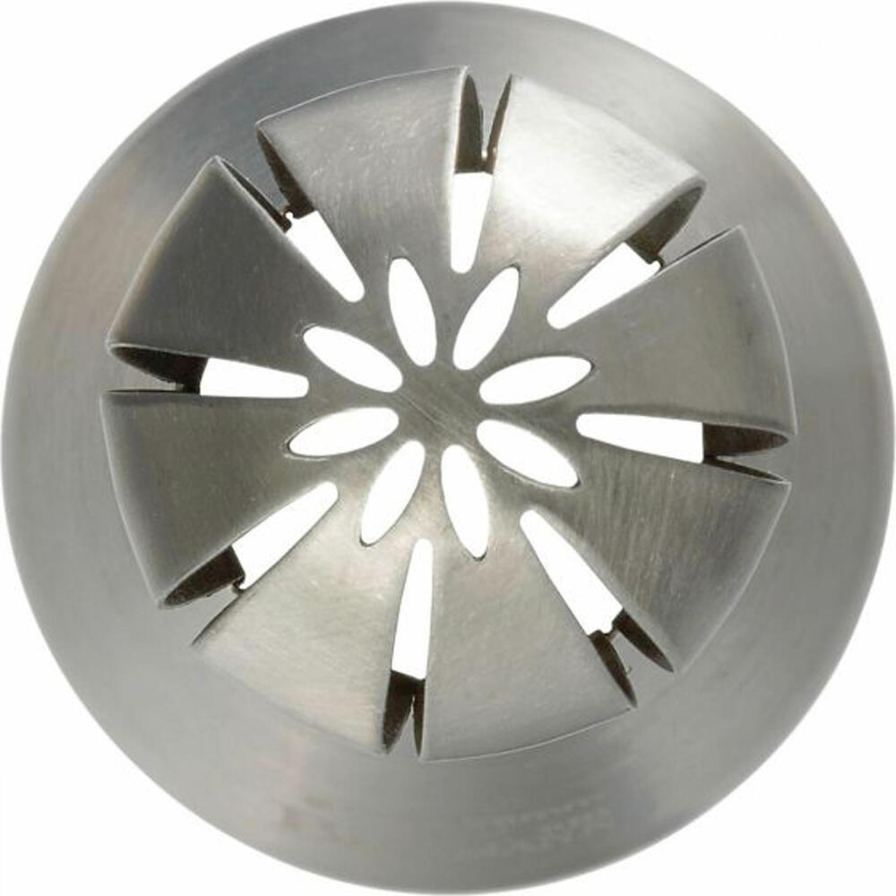 Birkmann Tufftülle Blume #112, Spritztülle, Garniertülle, Backzubehör, Edelstahl, Ø 2.5 cm, 411654