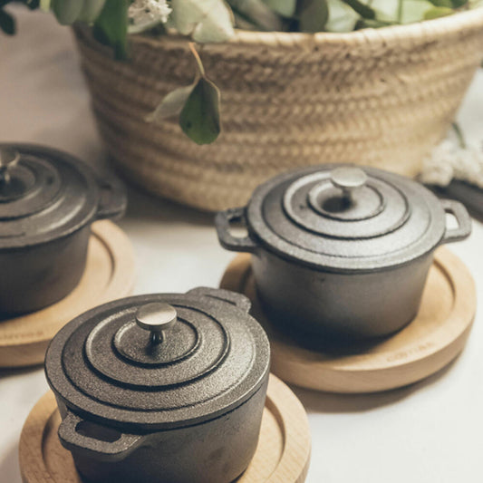 Comas Mini Casserole Tradicion, Mini Pot with Lid, Cookware, Cast Iron, 0.35 L, 7505