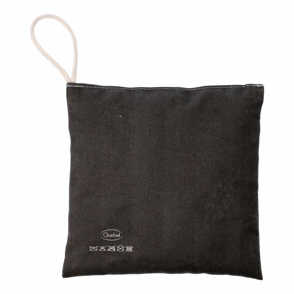 Goebel Lavendelkissen, Blume des Lebens Schwarz, Yin Yang, Duftkissen, Baumwolle, Bunt, 14 x 14 cm, 23500741