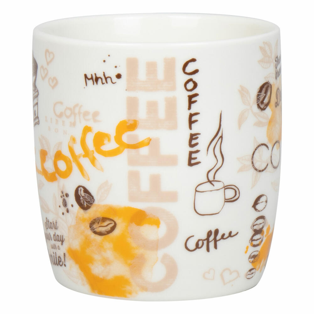 Könitz Becher Delicious Coffee, Tasse, New Bone China, Bunt, 400 ml, 11 7 275 2817