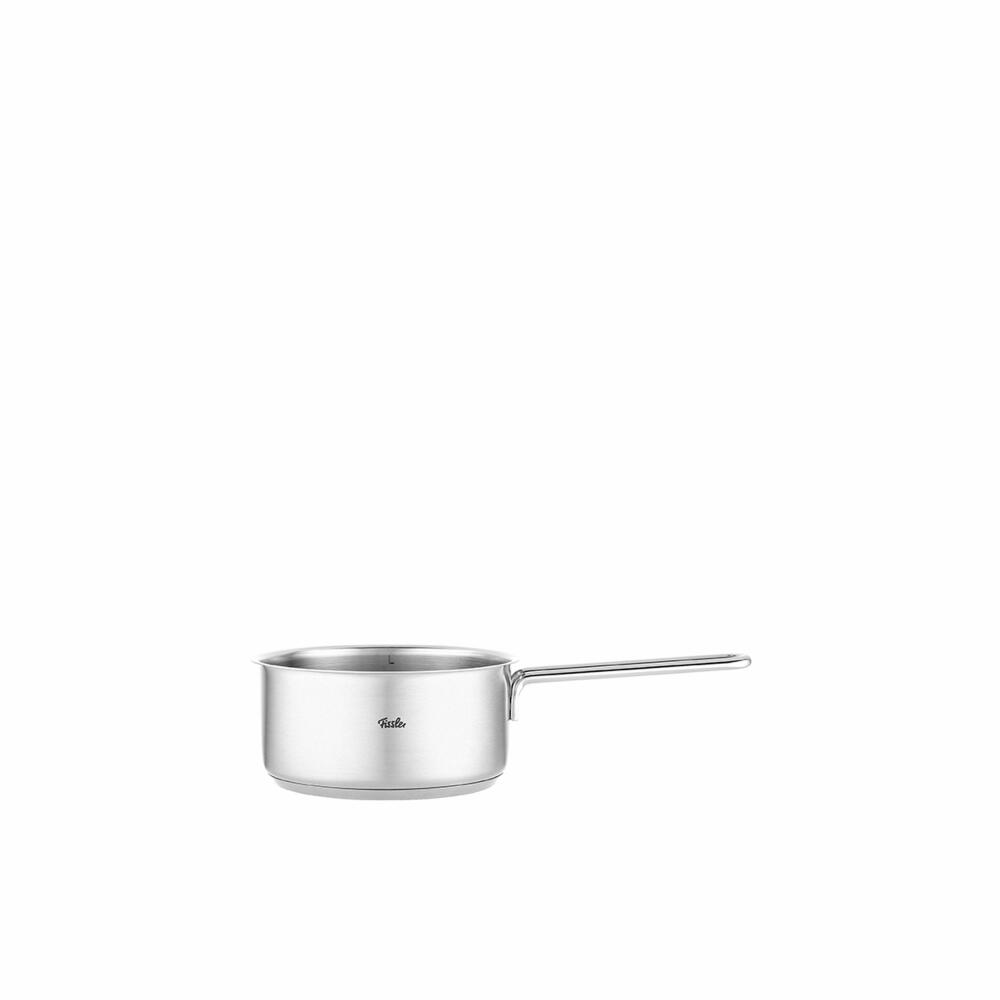 Fissler Stielkasserolle Pure ohne Deckel, Edelstahl 18/10, Silbern, 16 cm, 086-154-16-100