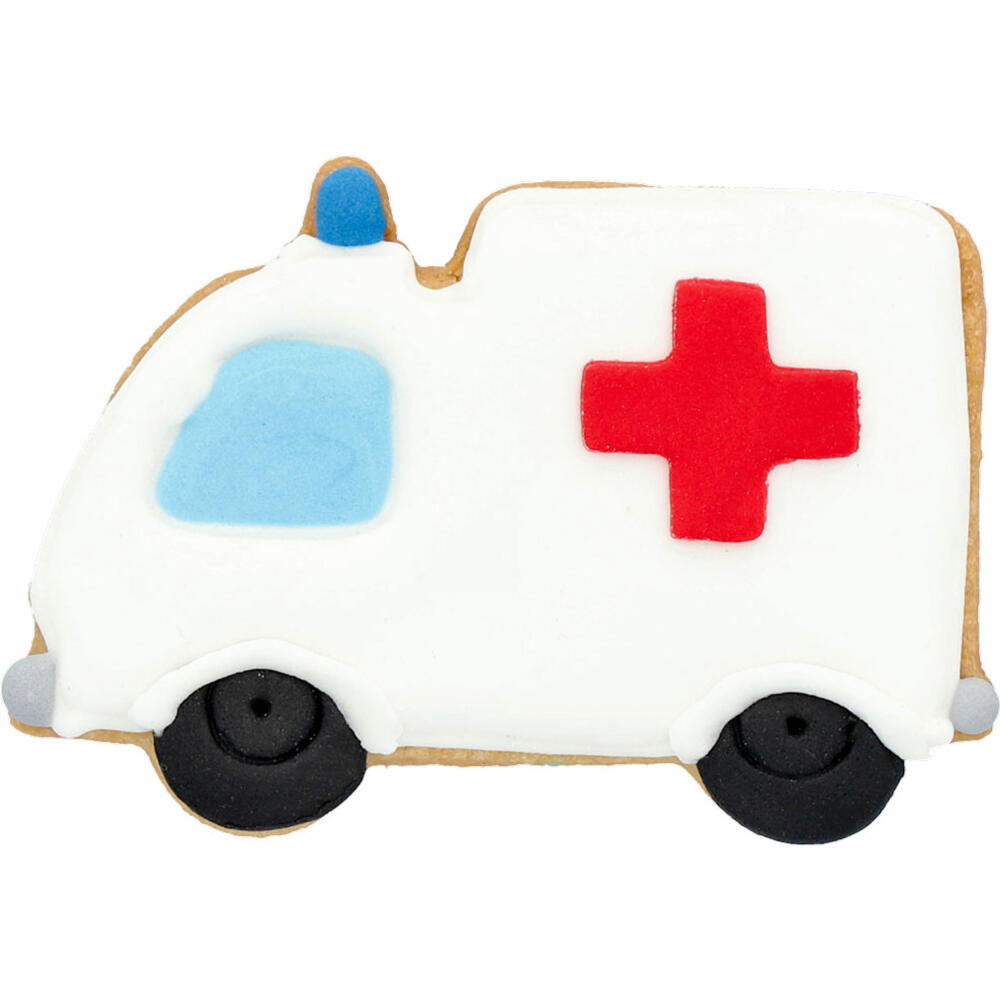 Birkmann Ausstechform Krankenwagen, Ausstecher, Plätzchenform, Keks, Plätzchen, Edelstahl, 8 cm, 189683