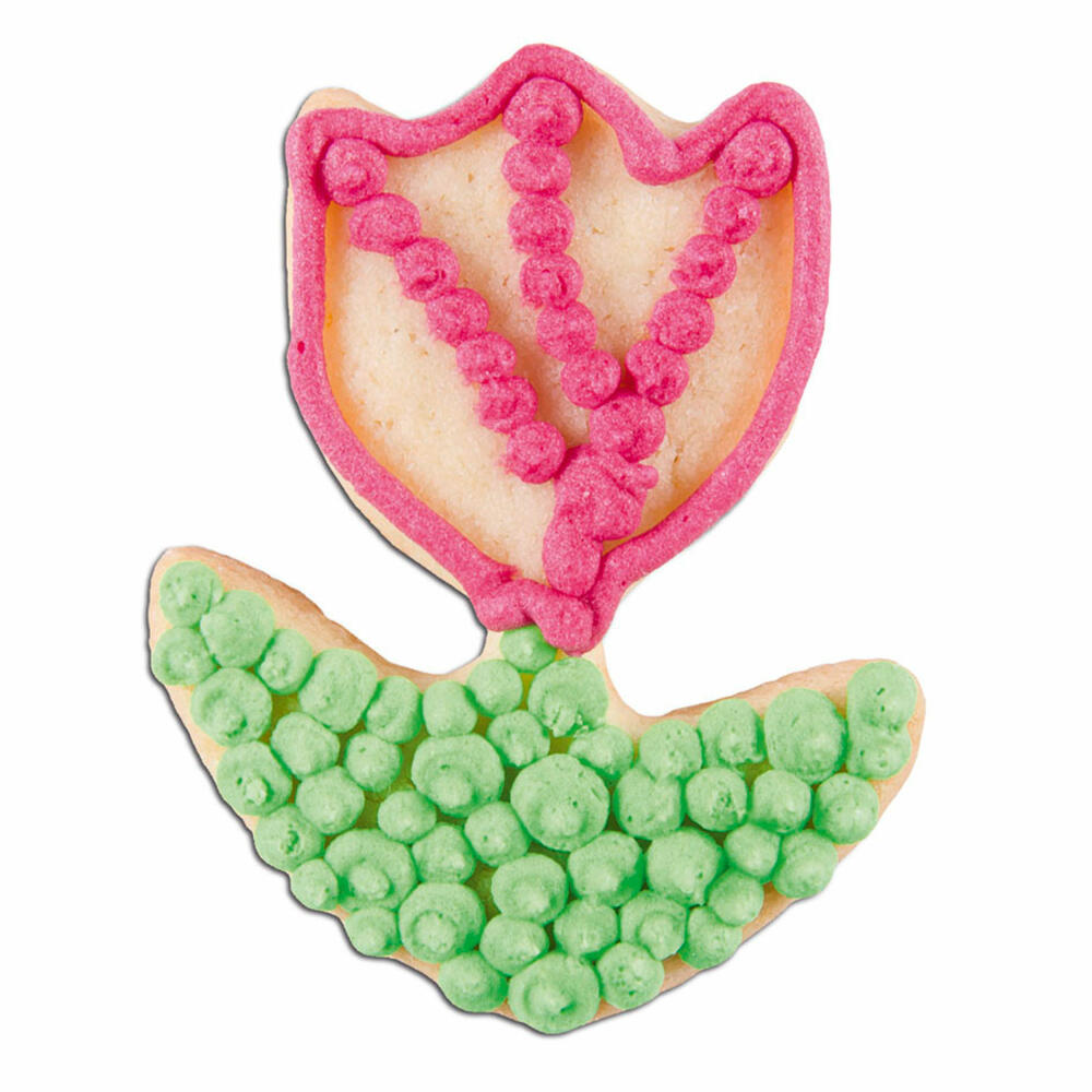 Städter Ausstecher Tulpe, Ausstechform, Plätzchenform, Keks, Plätzchen, Weißblech, 5 cm, 952974