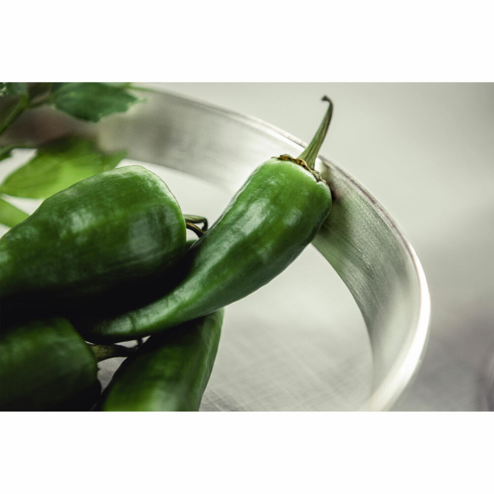 Eisch bowl Puro, cereal bowl, dessert bowl, decorative bowl, crystal glass, silver, Ø 14 cm, 73756714