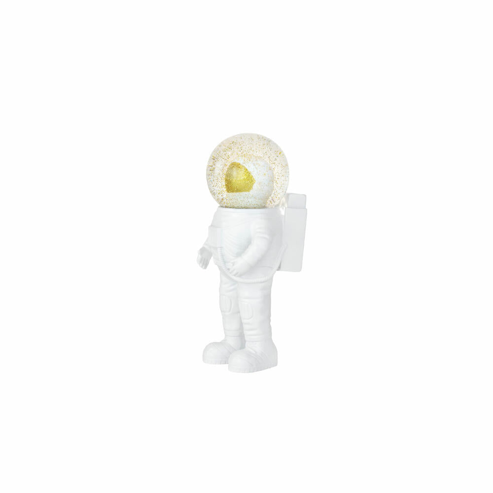 Donkey Products Summerglobe The Astronauts Small, Glitzerkugel, Schneekugel, Glas / Polyresin, Weiß, 13 cm, 360029