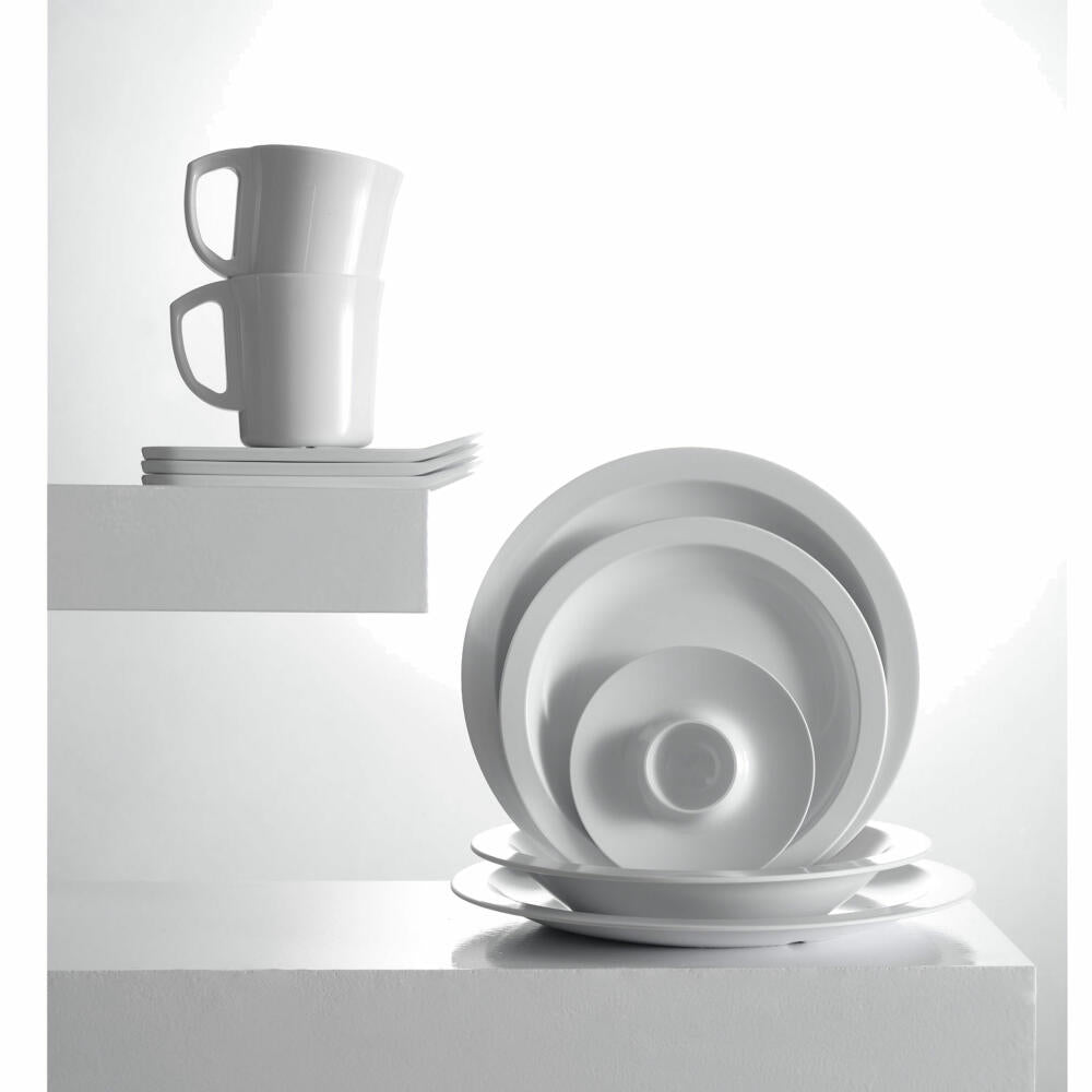 Rosti lunch plate Hamlet, dinner plate, plate, melamine, white, 21 cm, 23977