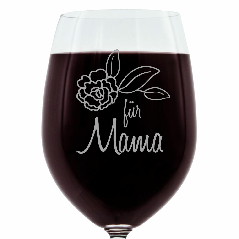 Leonardo wine glass, gift mood glass with engraving, mood glass, for mom, thin, 400 ml