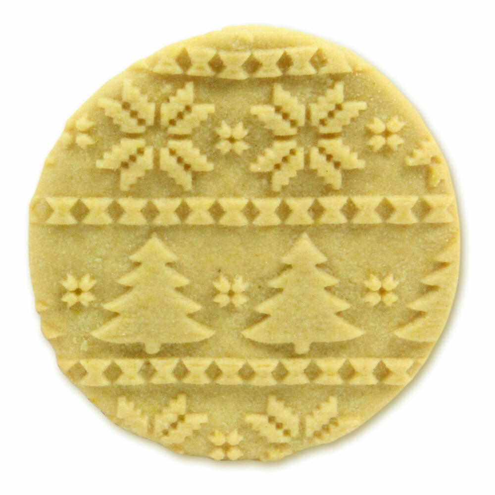 Folkroll Teigrolle Skandinavien Weihnacht, junior, 23 cm, Nudelholz, Prägerolle, Muster, Motiv, Rolle, Buchenholz, 330494