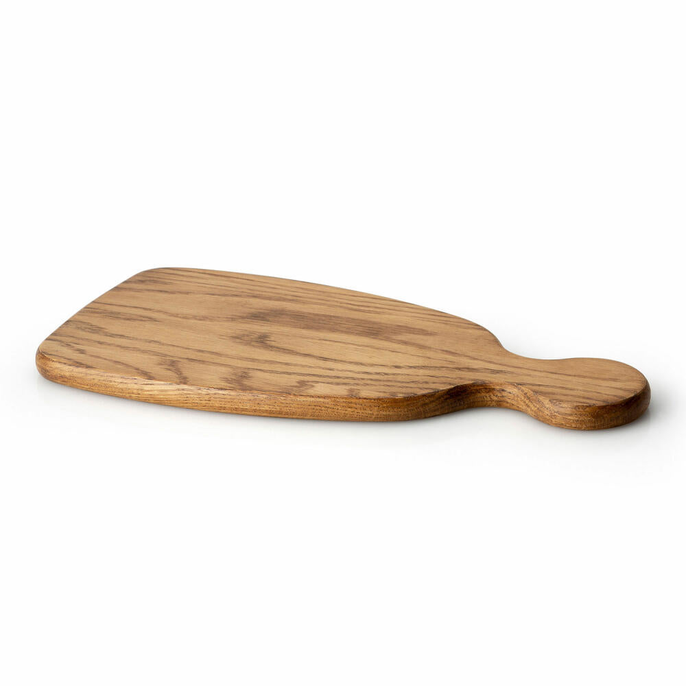 Continenta cutting board, with handle, serving board, kitchen board, wooden board, oak, 34.5 x 16.5 cm, 4107