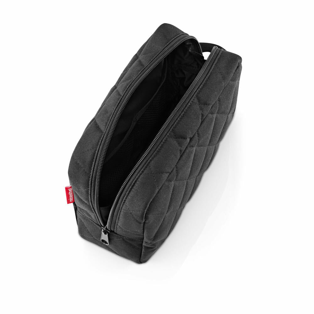 reisenthel cosmeticpouch M, Kosmetiktasche, Kulturbeutel, Kosmetik Tasche, Kulturtasche, Rhombus Black, 3 L, BH7059