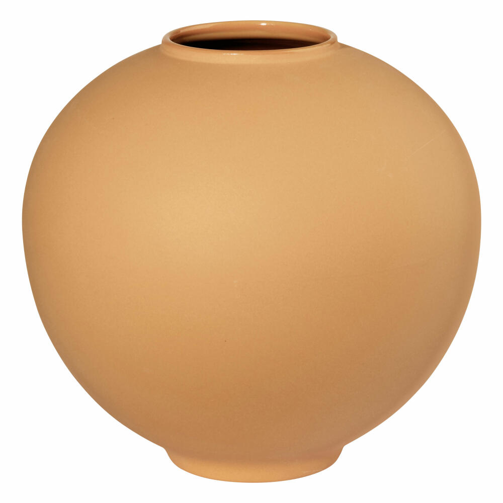 ASA Selection mara Vase mustard, flower vase, table vase, decorative vase, stoneware, yellow, H 16.5 cm, 87032151