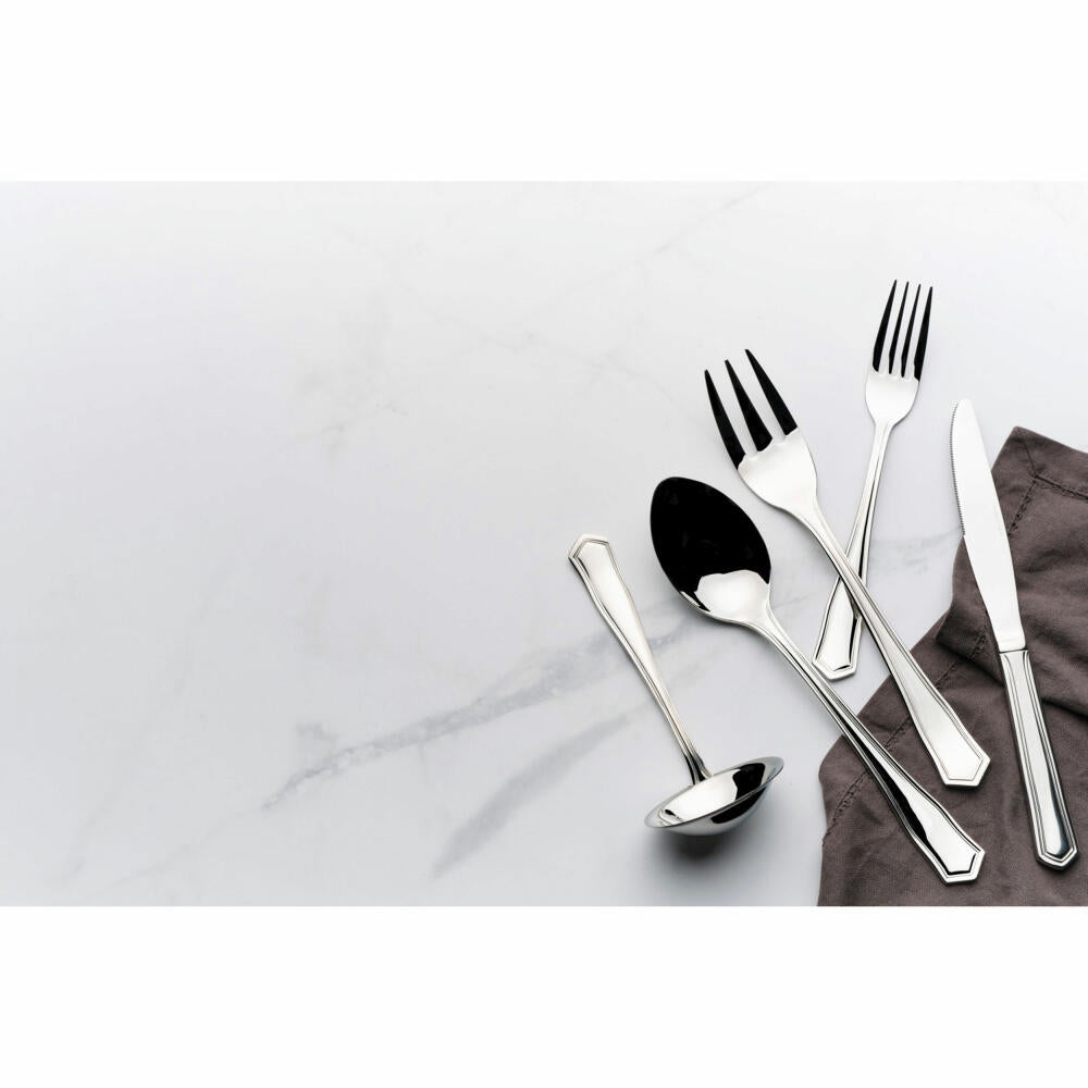 Comas cutlery set Viena 24-piece, table cutlery, stainless steel 18/10, silver-colored, 9817