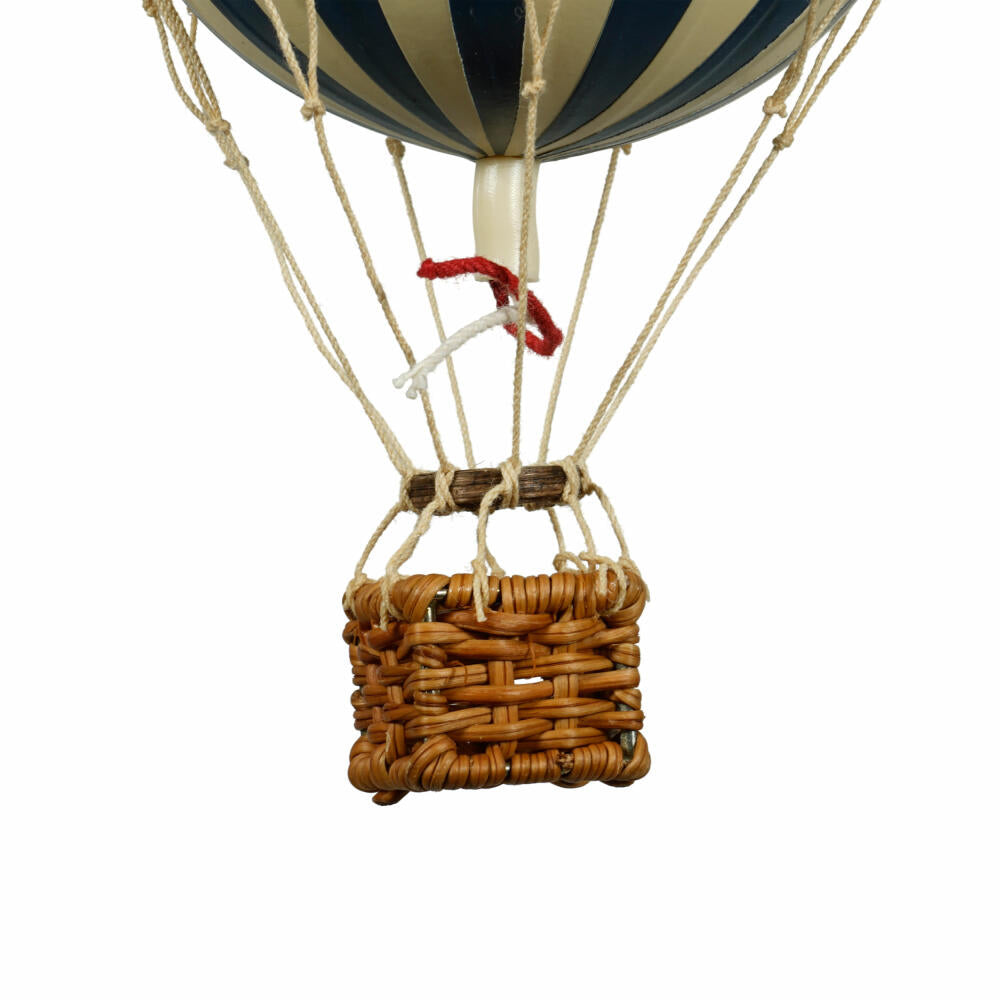 Authentic Models Hanging Decoration Floating in the Skies Navy Blue Ivory, Balloon, Rattan / Paper / Plastic, AP160N