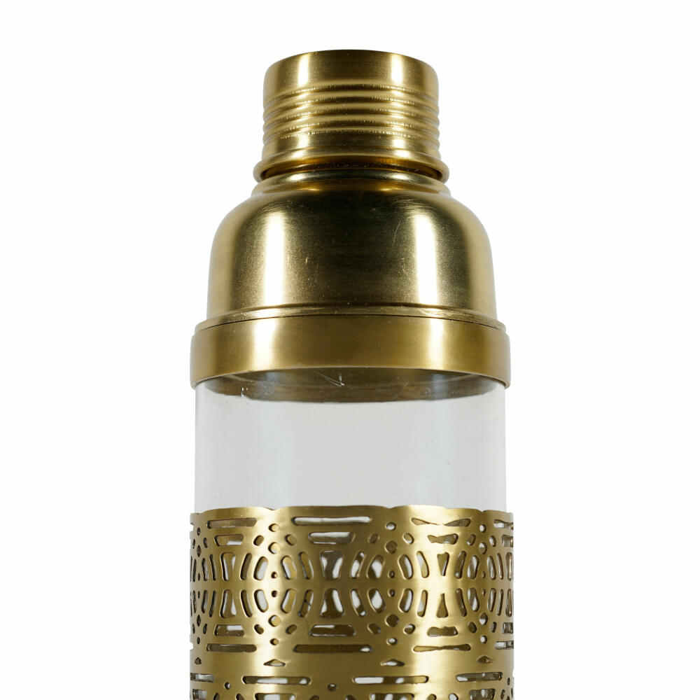 Authentic Models Art Deco Cocktail Shaker, Cocktailshaker, Cocktailmixer, Glas / Messing, CS012