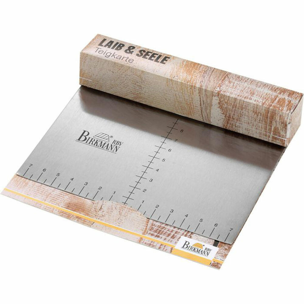 Birkmann Laib und Seele dough card, dough card, baking pan, baking accessories, stainless steel, 14.8 cm, 429925