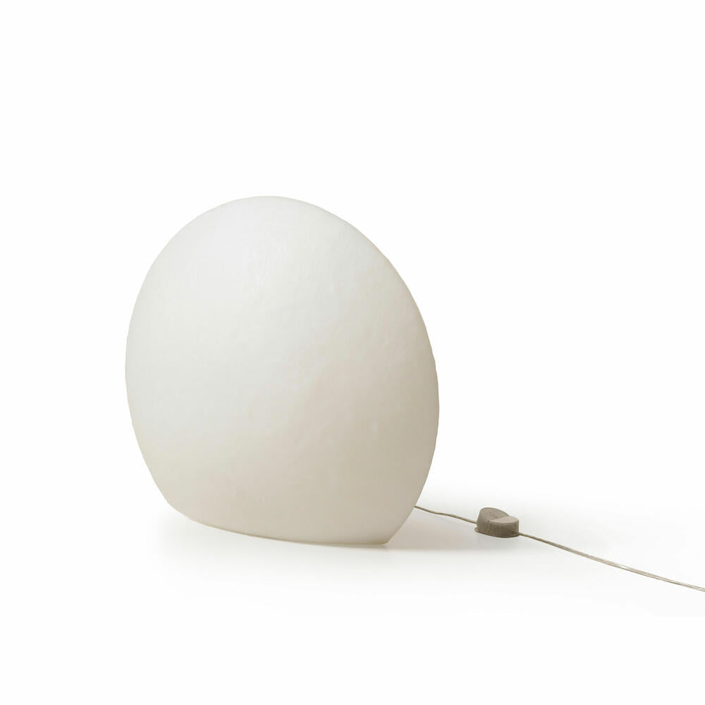 Authentics Eggo light sculpture M, decorative lamp without light source, polyethylene, white, 813556