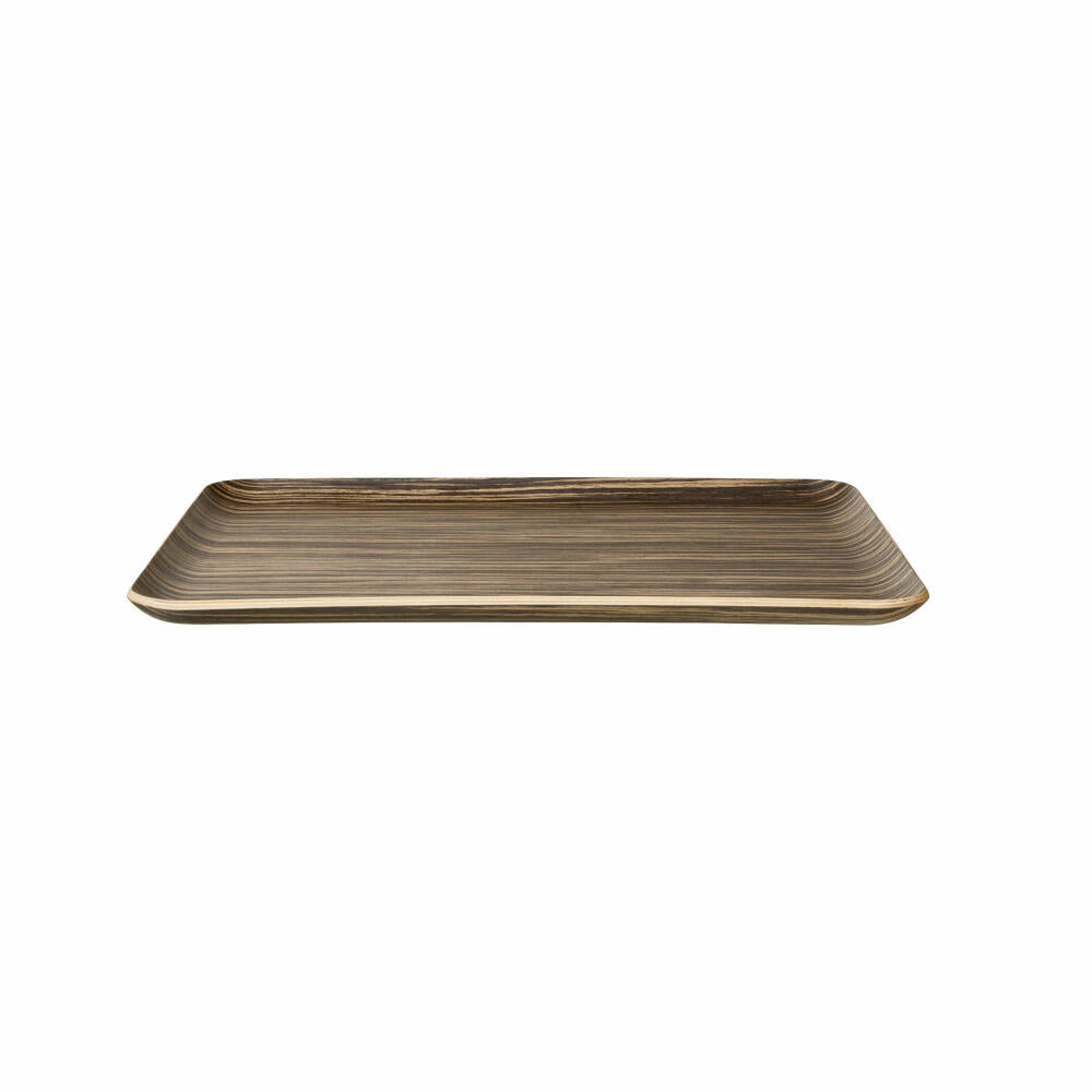 ASA Selection Tray Wood rectangular Ebony, serving tray, wood, brown, 36 x 28 cm, 53802970
