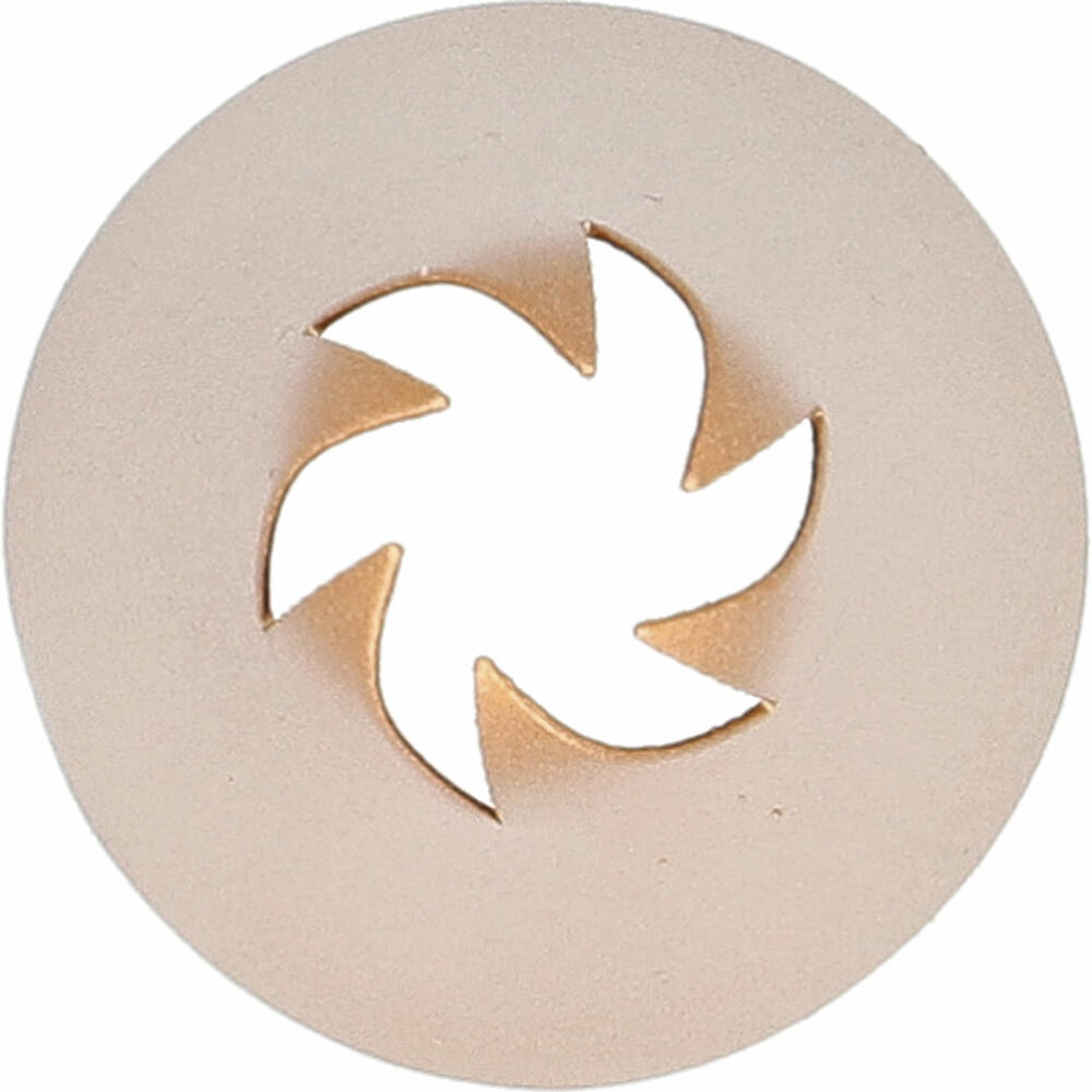 Birkmann Rosentülle Nr.41, Spritztülle, Garniertülle, Backzubehör, Edelstahl, Kupferfarben, Ø 6 mm, 409149