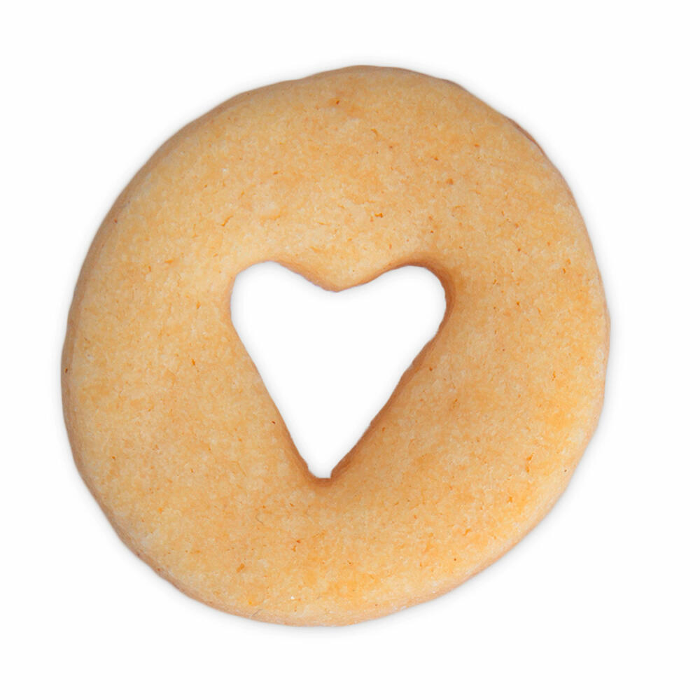 Städter Ausstecher Herz in Ring Mini, Ausstechform, Plätzchenform, Keks, Plätzchen, Edelstahl, Ø 3 cm, 955264