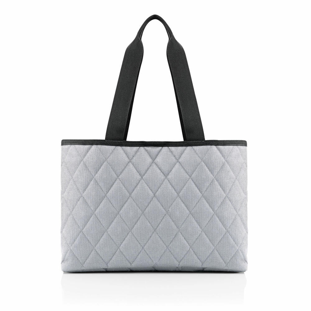reisenthel classic shopper L, shopping bag, carrying bag, Rhombus Light Grey, 12 L, DK7060